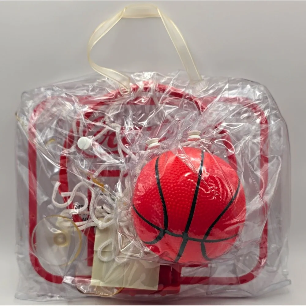 Coca-Cola Mini Basketball Hoop Game Set w/ Backboard, Net & Ball Clear Bag